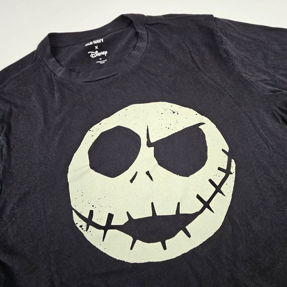 Nightmare Before Christmas Shirt Mens M Jack Skellington Face Disney Halloween